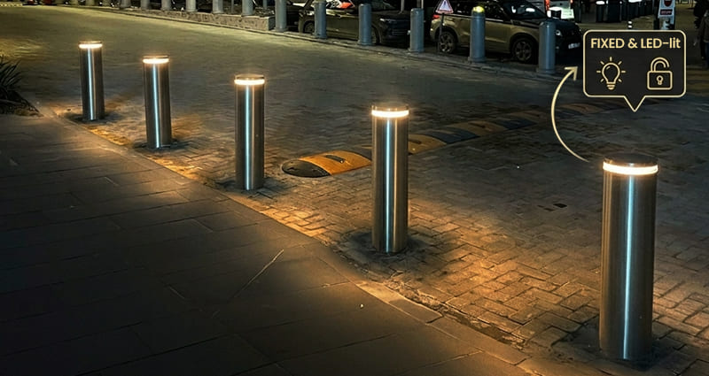 Güvenliğin En Işıltılı Hali: Özel LED’li Sabit Mantar Bariyerler